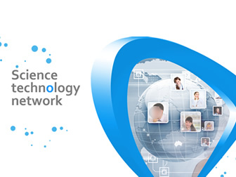 适合科技公司创新研讨会议的蓝色简洁商务ppt模板